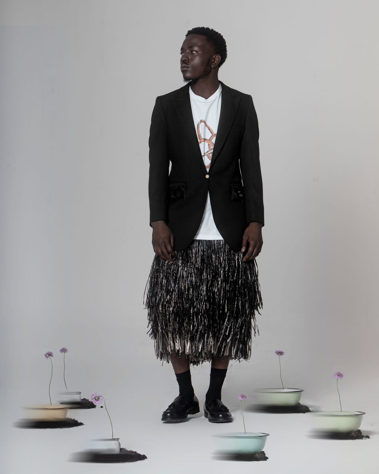 Xibelani Raffia Dress - Black