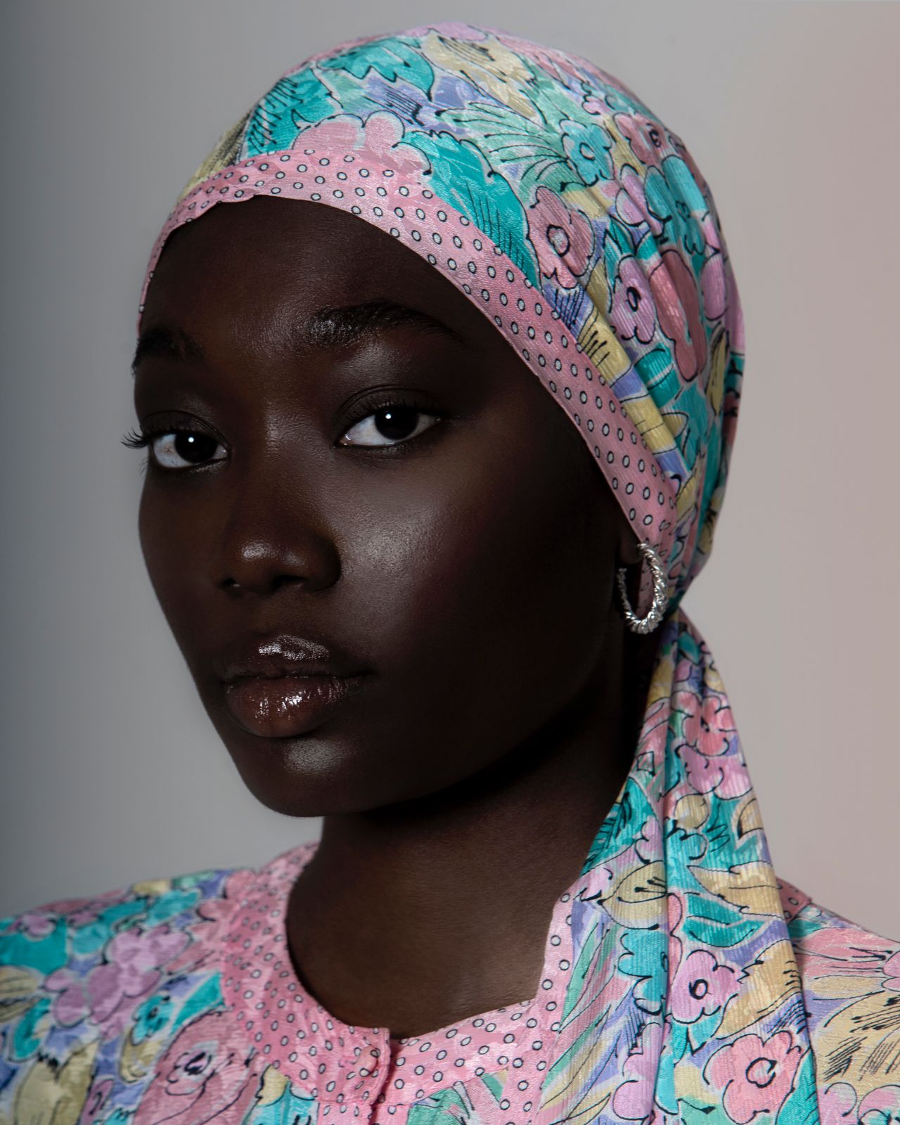 Flower Print Scarf - Multicolour