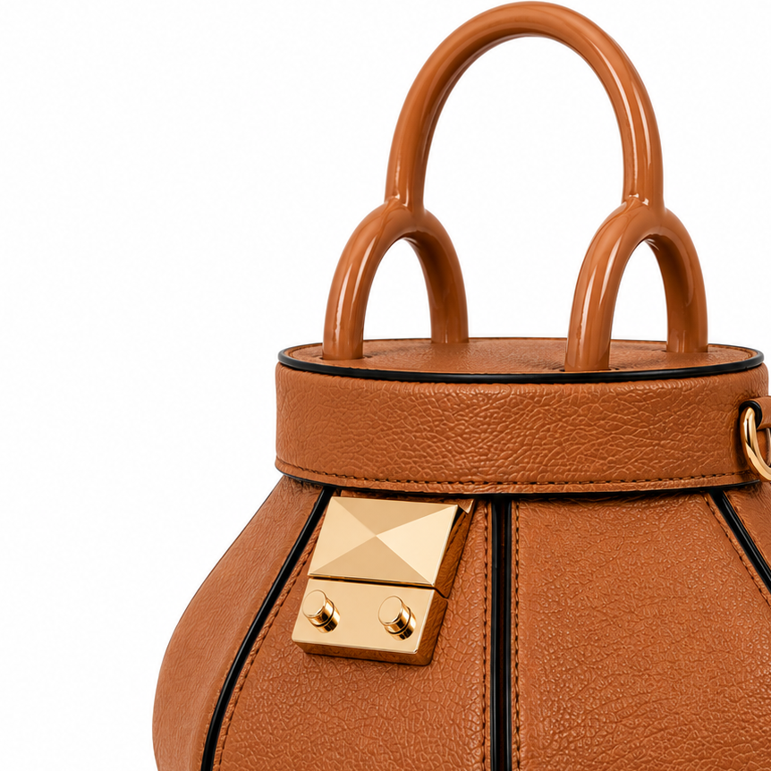 Tiebele Mini Arc Bag - Tan