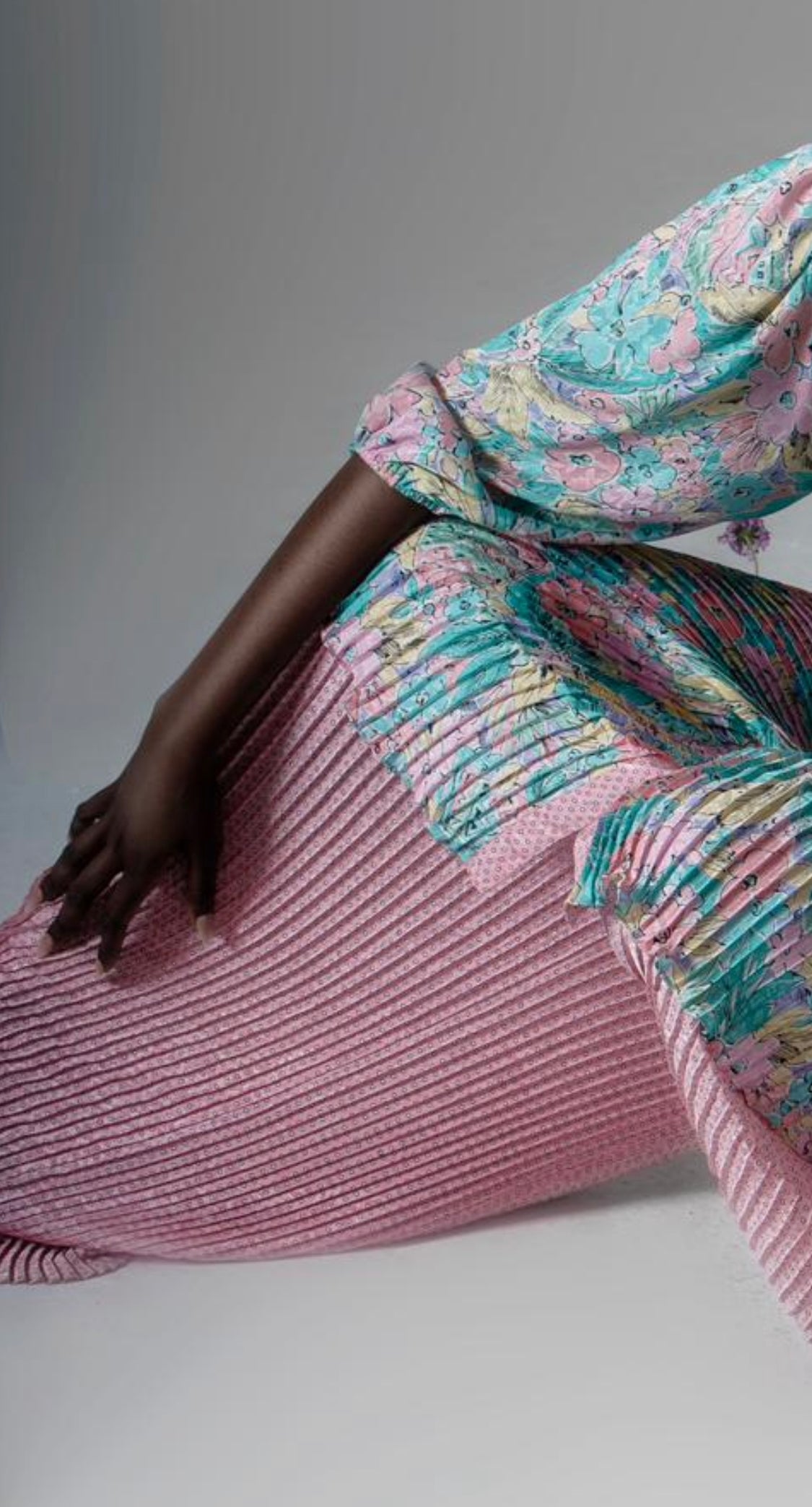 Tattoo Illustrated Pleated Pants - Pink