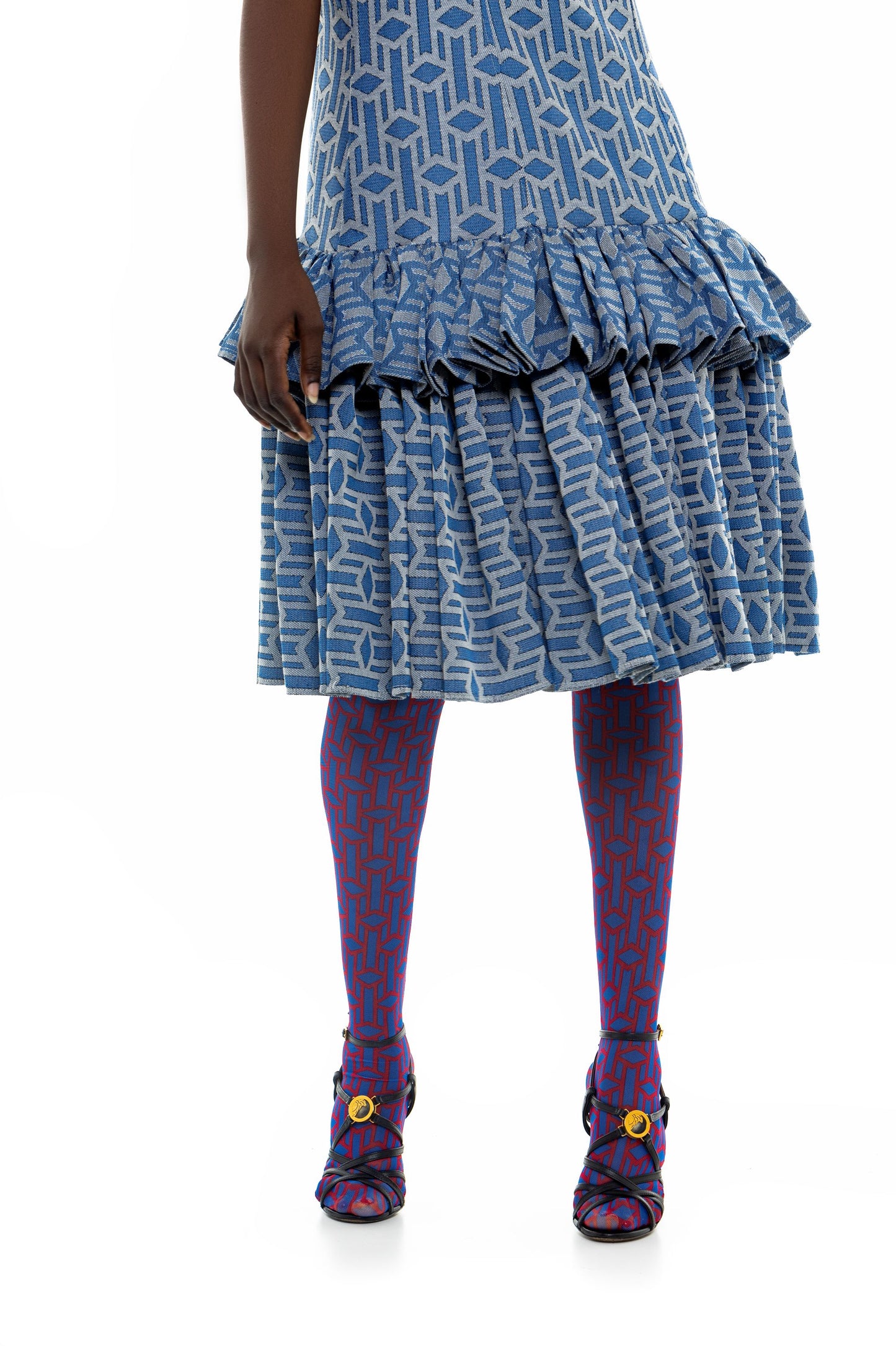 Hand Pleatead Dress - Midi