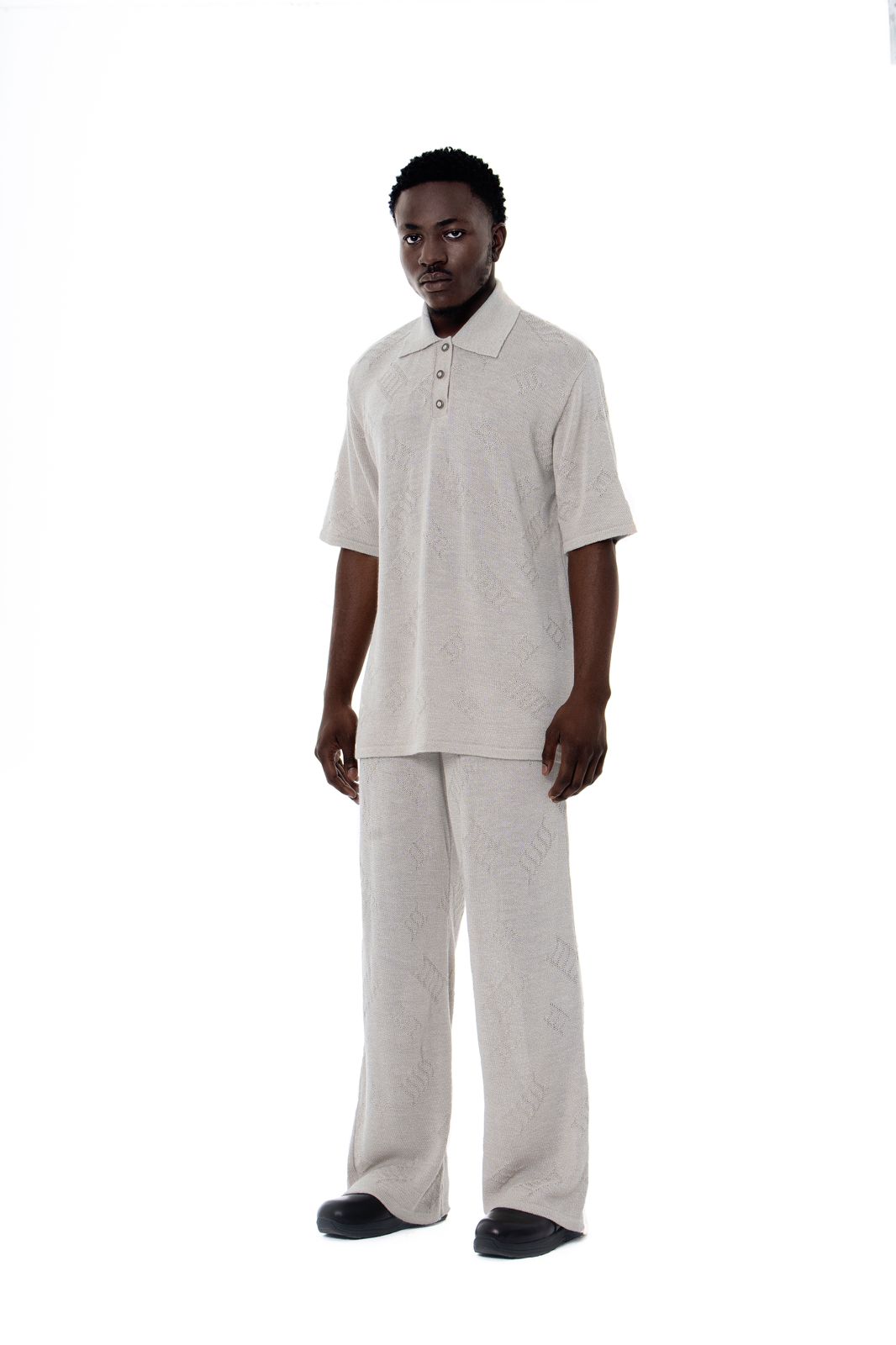 Merino Wool Pants- Serene Stone