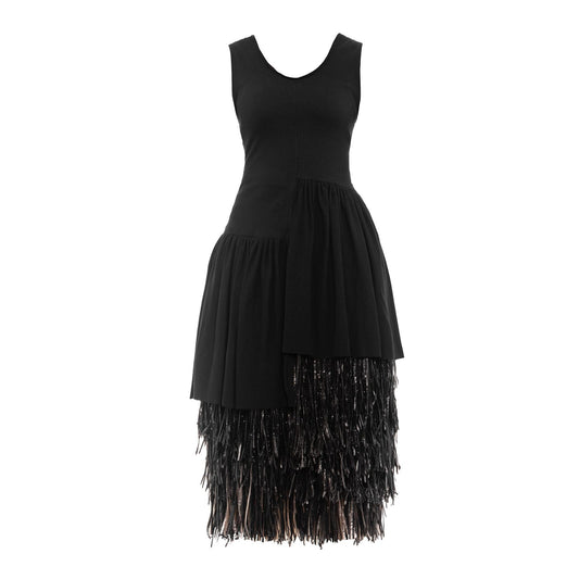 Xibelani Raffia Dress - Black