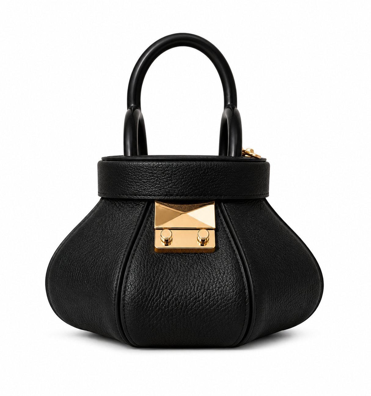 Tiebele Mini Arc Bag - Grain Black