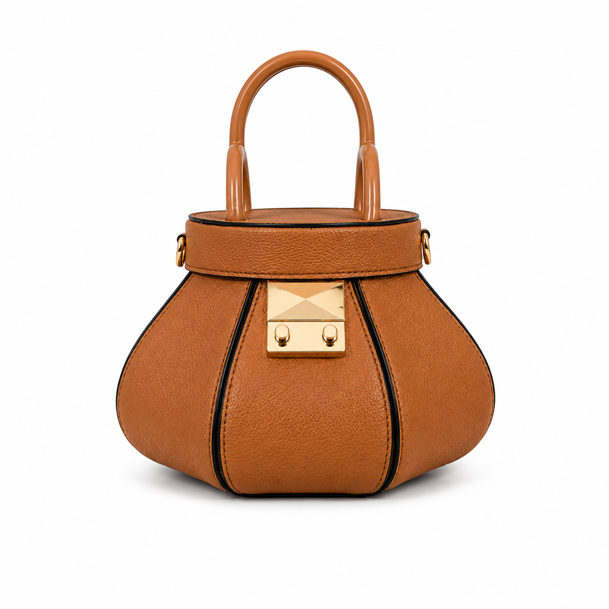 Tiebele Mini Arc Bag - Tan