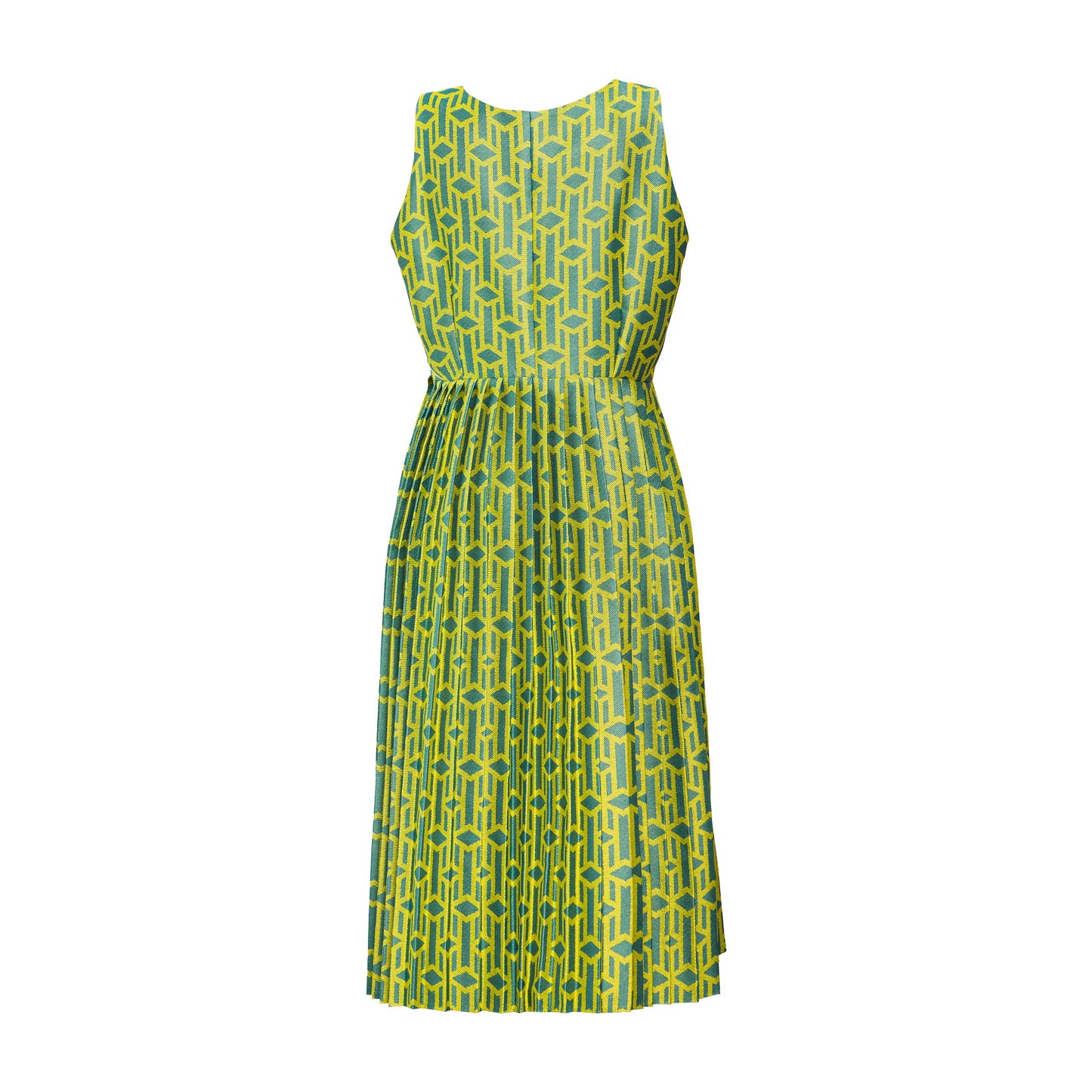 Sleeveless Green Midi Dress
